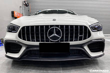Load image into Gallery viewer, 2019-2023 Mercedes Benz AMG GT63/S 4Door Coupe X290 OEM Style Carbon Fiber Front Canards - Carbonado Aero