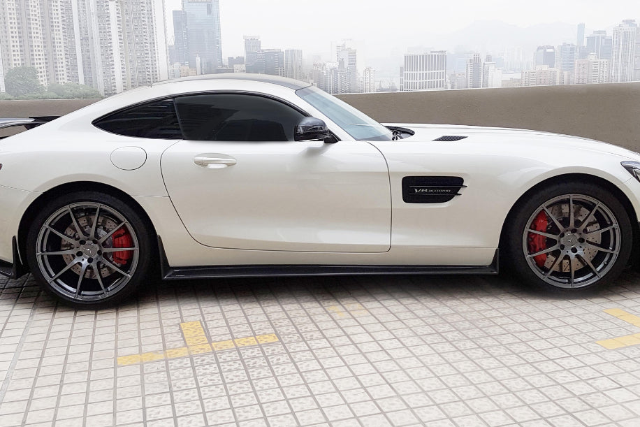 2015-2020 Mercedes Benz AMG GT GTS GTC RZS Style Carbon Fiber Side Skirts