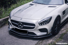 Load image into Gallery viewer, 2015-2017 Mercedes Benz AMG GT/GTS RZS Style Carbon Fiber front bumper Canards - Carbonado Aero