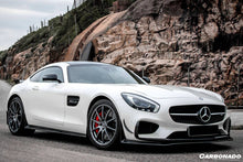Load image into Gallery viewer, 2015-2017 Mercedes Benz AMG GT/GTS RZS Style Carbon Fiber front bumper Canards - Carbonado Aero