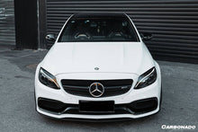 Load image into Gallery viewer, 2015-2021 Mercedes Benz W205 C63/S AMG Sedan BKSS Style Carbon Fiber Front Lip - Carbonado Aero