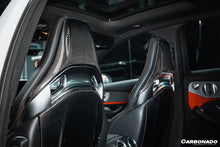 Load image into Gallery viewer, 2015-2021 Mercedes Benz C63 &amp; CLA45 &amp; A45 AMG Sedan Carbon Fiber Seat-back Cover - Carbonado