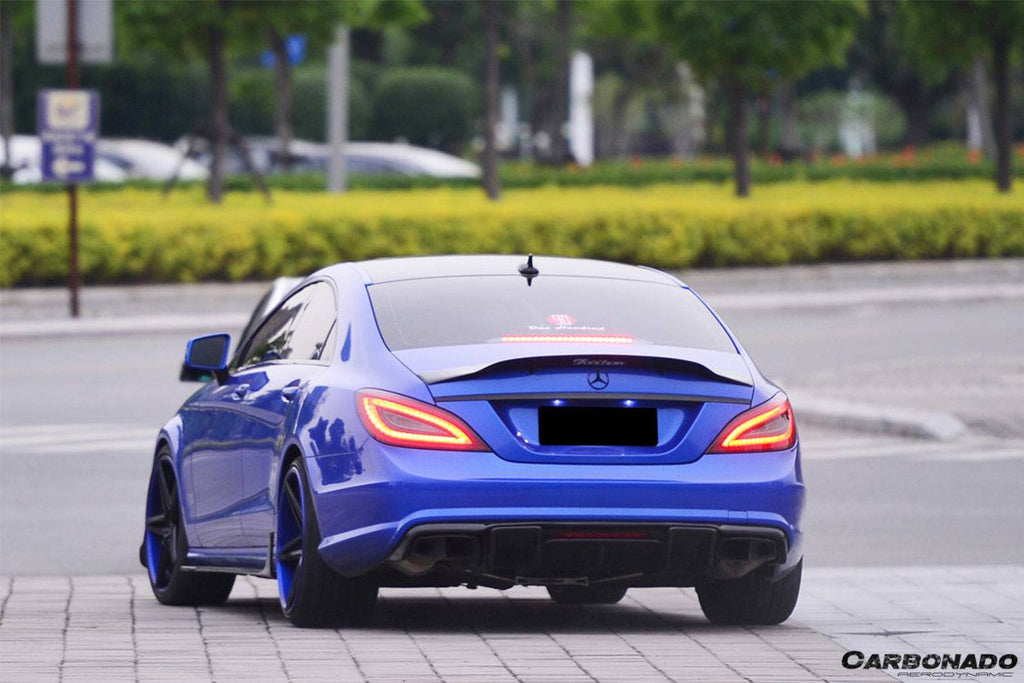 2011-2018 Mercedes Benz CLS CLS63 AMG W218 RT Style Trunk Spoiler - Carbonado
