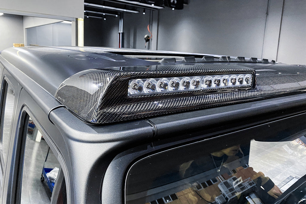 2019-2021 Mercedes Benz G-Class W464 G-Wagen BR Style Front Roof Spoiler - Carbonado Aero