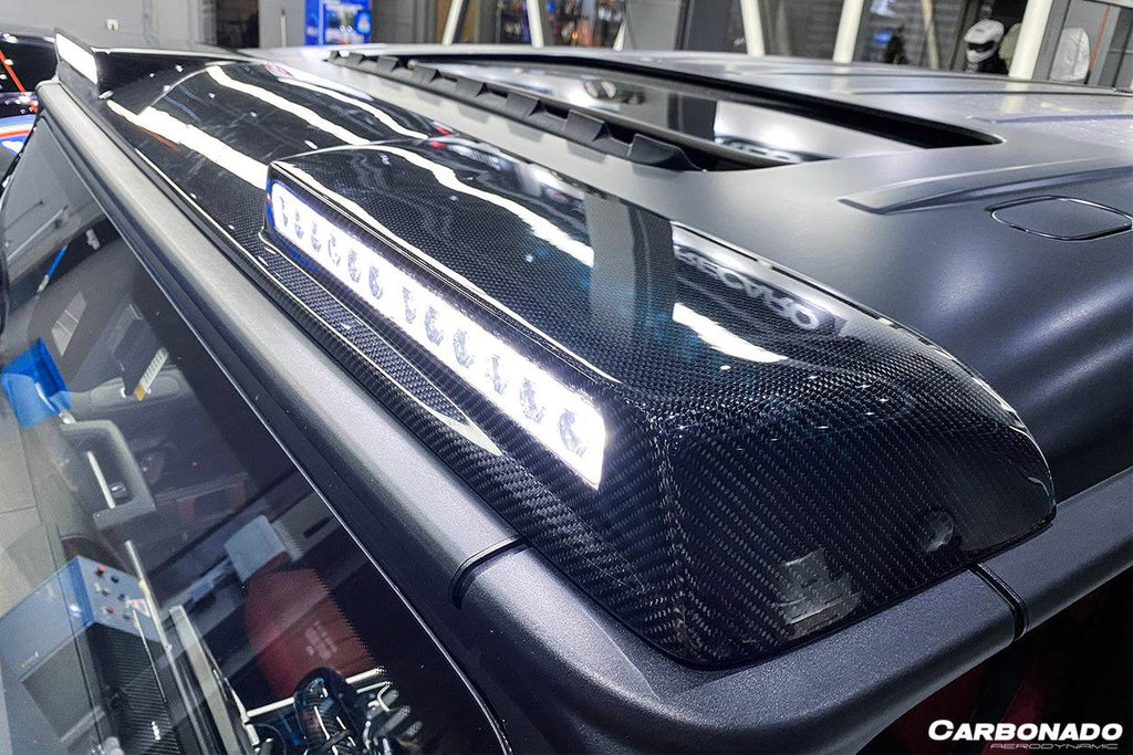 2019-2021 Mercedes Benz G-Class W464 G-Wagen BR Style Front Roof Spoiler - Carbonado Aero