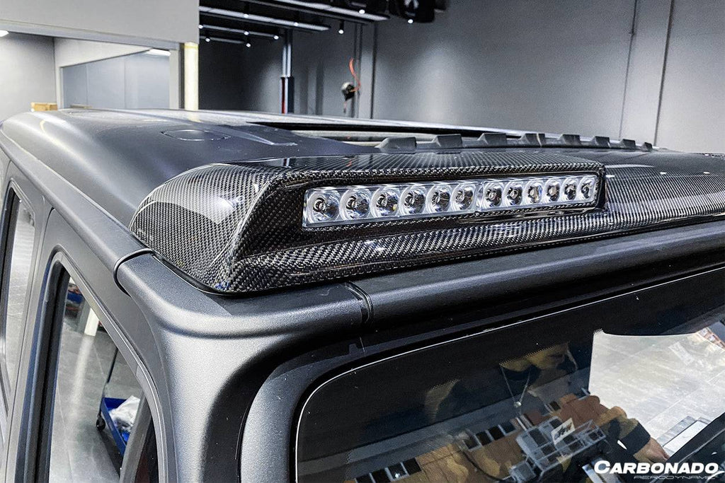 2019-2021 Mercedes Benz G-Class W464 G-Wagen BR Style Front Roof Spoiler - Carbonado Aero