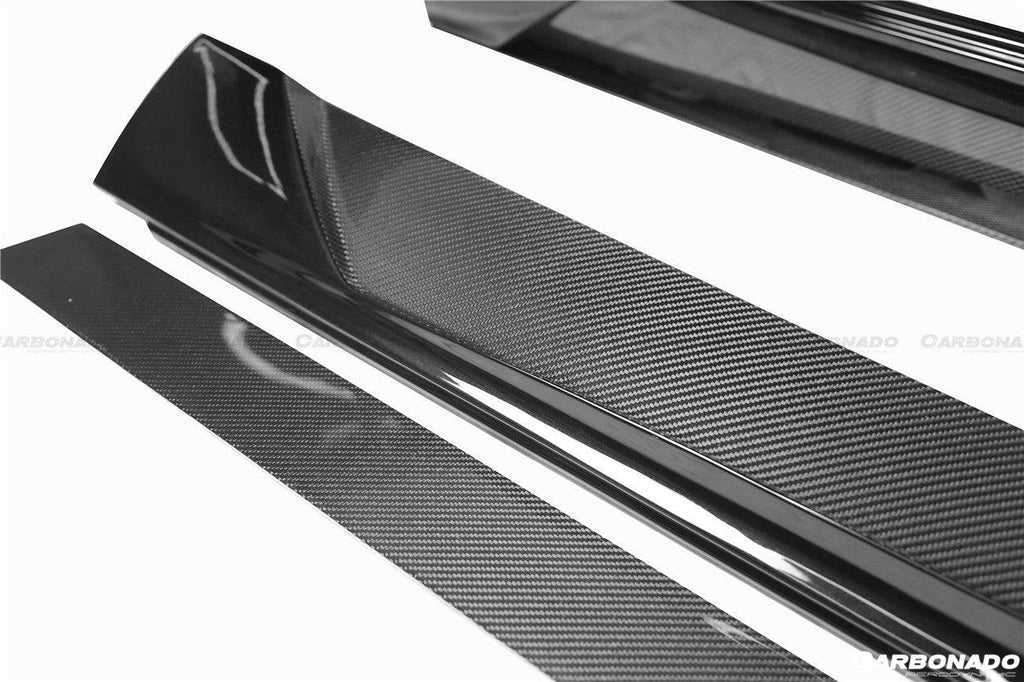 2017-2020 Mercedes Benz S63 AMG W222.2 Sedan MSY Style Side Skirts - Carbonado Aero