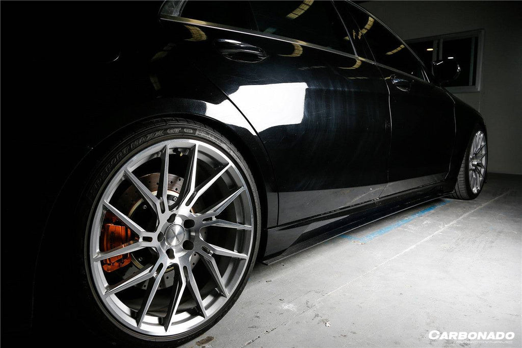 2017-2020 Mercedes Benz S63 AMG W222.2 Sedan MSY Style Side Skirts - Carbonado Aero