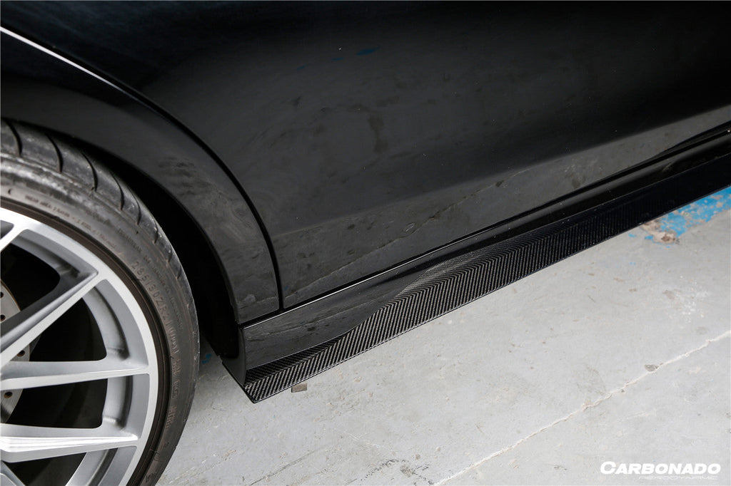 2017-2020 Mercedes Benz S63 AMG W222.2 Sedan MSY Style Side Skirts - Carbonado Aero
