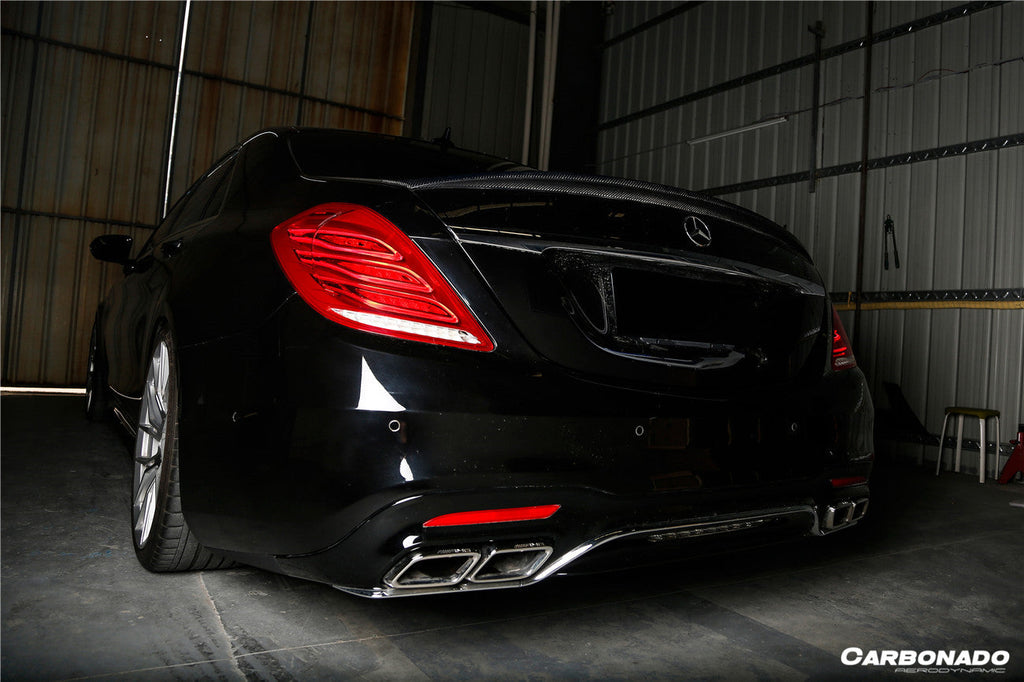 2014-2020 Mercedes Benz S63 AMG W222 Sedan MSY Style Carbon Fiber Trunk Spoiler - Carbonado Aero
