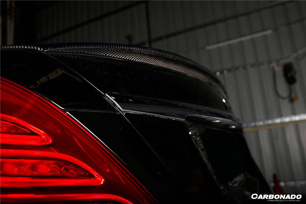 2014-2020 Mercedes Benz S63 AMG W222 Sedan MSY Style Carbon Fiber Trunk Spoiler - Carbonado Aero