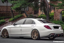 Load image into Gallery viewer, 2017-2020 Mercedes Benz S63 W222 Sedan BRS Style Rear Diffuser with LED Light and Exhaust Tips