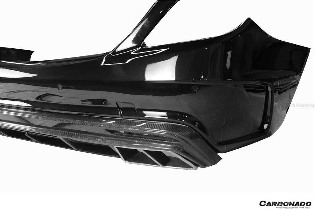 2017-2020 Mercedes Benz S63 W222 Sedan MSY Style Rear Bumper with Exhaust Tips