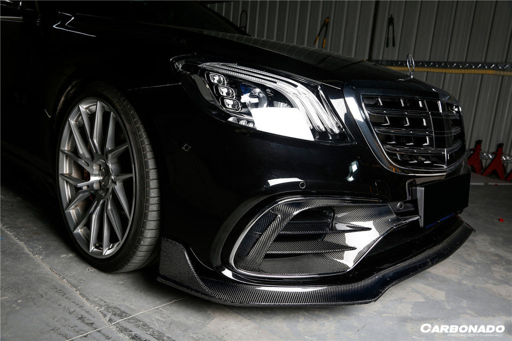 2017-2020 Mercedes Benz S63 W222 Sedan MSY Style Front Bumper Vents