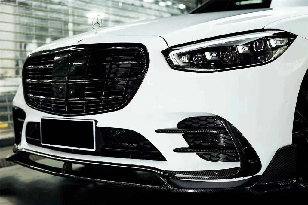 2021-UP Mercedes Benz S Class W223 4Matic Sedan MSY Style Front Bumper Vents