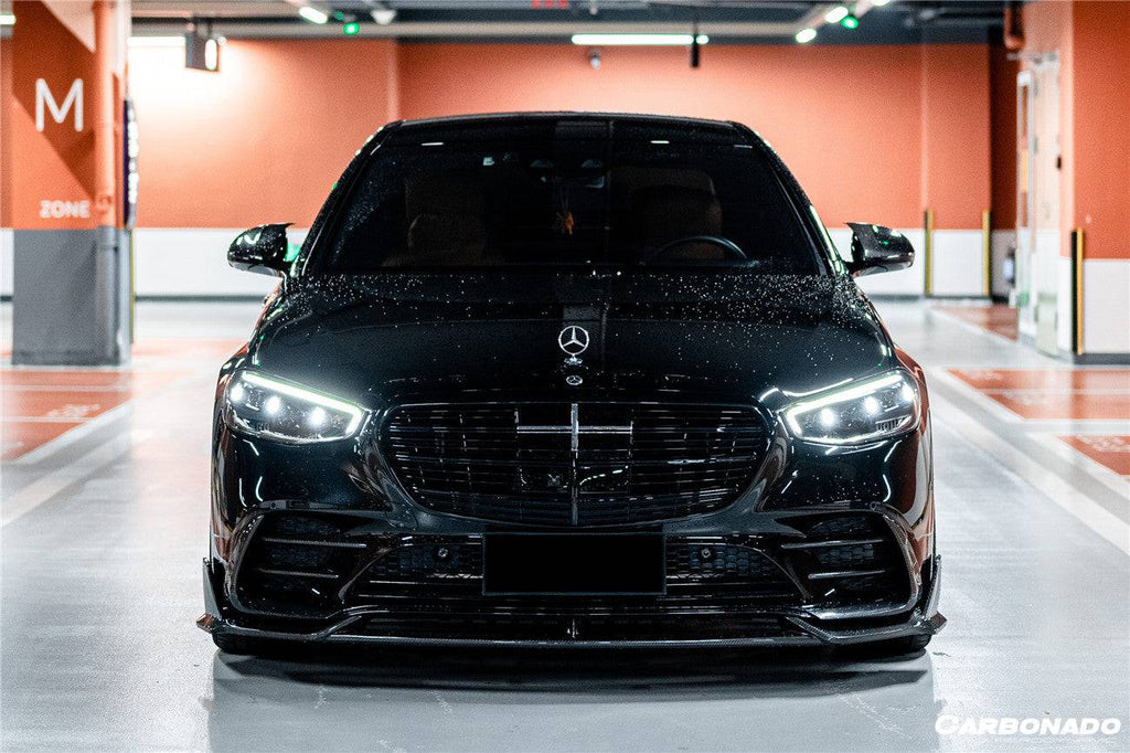 2021-UP Mercedes Benz S Class W223 4Matic Sedan MSY Style Front Bumper Vents - Carbonado Aero