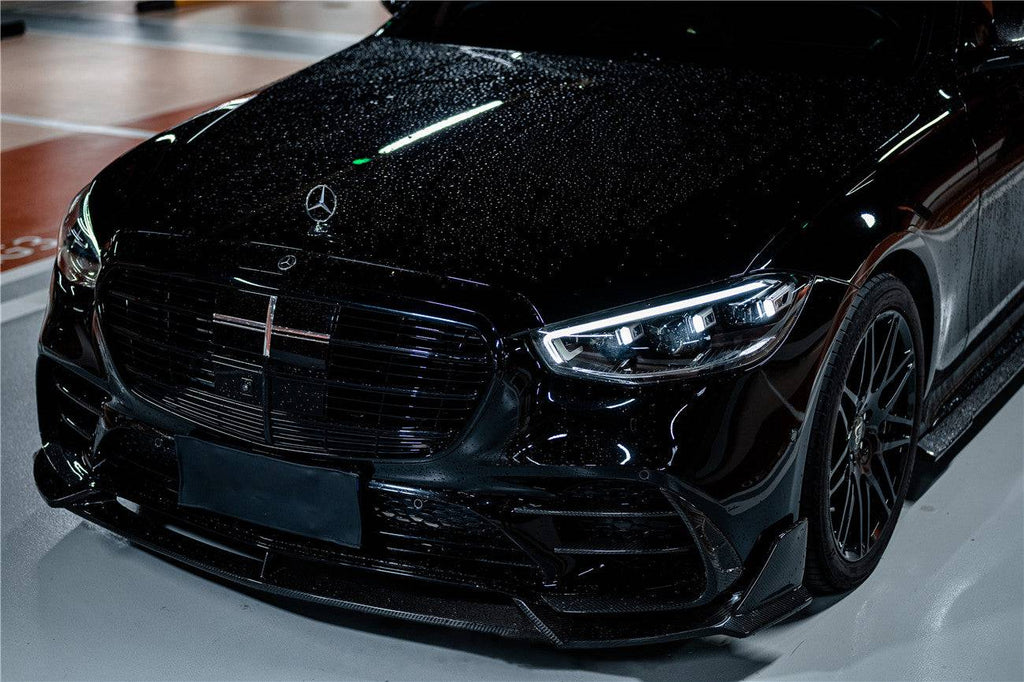 2021-UP Mercedes Benz S Class W223 4Matic Sedan MSY Style Front Lip  - Carbonado Aero