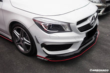 Load image into Gallery viewer, 2014-2016 Mercedes Benz W117 CLA Sport / CLA45 AMG RZS Style Front Canards - Carbonado Aero
