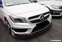 Load image into Gallery viewer, 2014-2016 Mercedes Benz W117 CLA Sport / CLA45 AMG RZS Style Front Canards - Carbonado