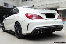 Load image into Gallery viewer, 2014-2016 Mercedes Benz W117 CLA Sport &amp; CLA45 AMG PA Style Rear Diffuser with exhaust tips - Carbonado