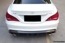 Load image into Gallery viewer, 2014-2016 Mercedes Benz W117 CLA Sport &amp; CLA45 AMG PA Style Rear Diffuser with exhaust tips - Carbonado