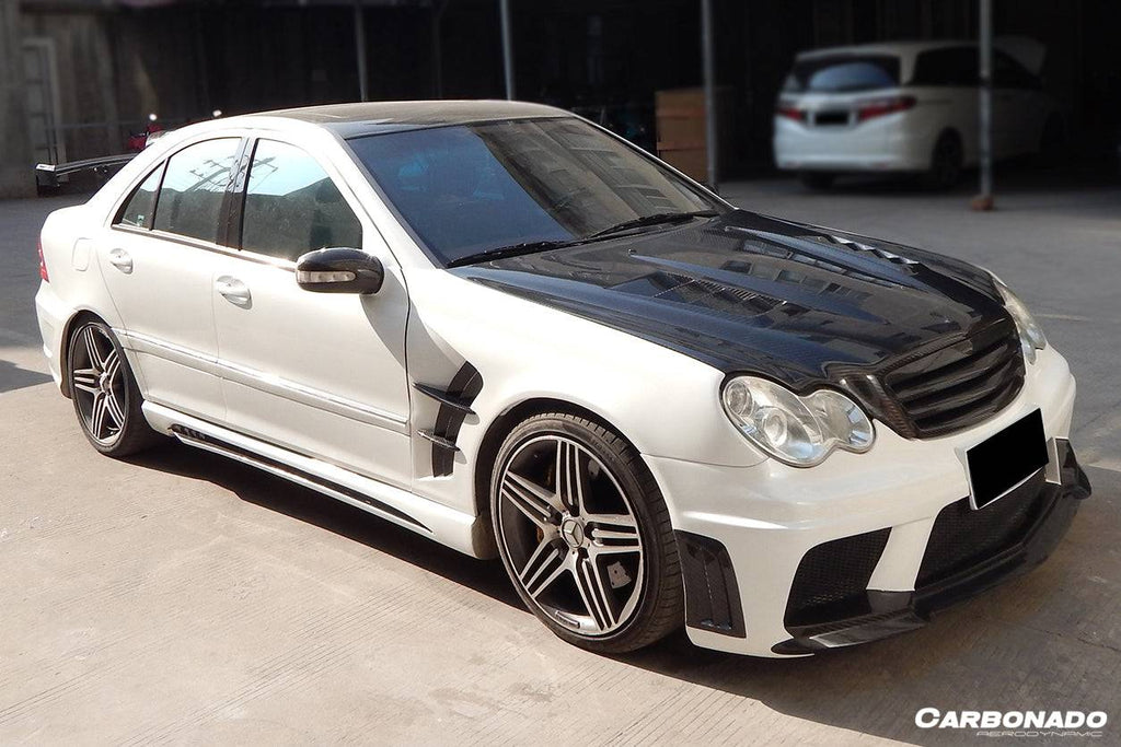 2001-2007 Mercedes Benz W203 C Class WI Style Hood - Carbonado Aero