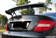 Load image into Gallery viewer, 2012-2014 Mercedes Benz W204 C63 AMG C Class Coupe BK Style Trunk Spoiler - Carbonado