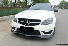 Load image into Gallery viewer, 2012-2014 Mercedes Benz W204 C63 AMG RZ Style Carbon Fiber Front Lip
