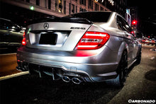 Load image into Gallery viewer, 2012-2014 Mercedes Benz W204 C63 AMG RZ Style Carbon Fiber Rear Lip