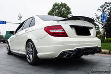 Load image into Gallery viewer, 2012-2014 Mercedes Benz W204 C63 AMG Sedan VS Style Carbon Fiber Rear Lip