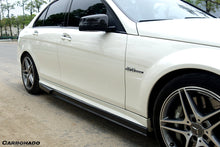 Load image into Gallery viewer, 2008-2014 Mercedes Benz W204 C63 AMG Sedan VS Style Carbon Fiber Side Skirts