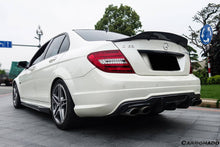 Load image into Gallery viewer, 2012-2014 Mercedes Benz W204 C63 AMG Sedan VS Style Carbon Fiber Rear Lip - Carbonado