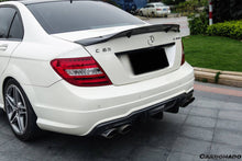 Load image into Gallery viewer, 2012-2014 Mercedes Benz W204 C63 AMG Sedan VS Style Carbon Fiber Rear Lip - Carbonado Aero