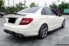Load image into Gallery viewer, 2012-2014 Mercedes Benz W204 C63 AMG Sedan VS Style Carbon Fiber Rear Lip - Carbonado Aero