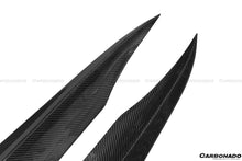 Load image into Gallery viewer, 2012-2014 Mercedes Benz W204 C63 AMG RZS Style Carbon Fiber Rear Bumper Caps - Carbonado Aero