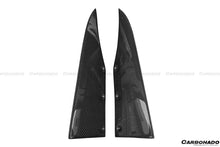 Load image into Gallery viewer, 2012-2014 Mercedes Benz W204 C63 AMG RZS Style Carbon Fiber Rear Bumper Caps - Carbonado Aero