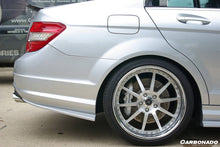 Load image into Gallery viewer, 2012-2014 Mercedes Benz W204 C63 AMG RZS Style Carbon Fiber Rear Bumper Caps - Carbonado Aero