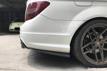 Load image into Gallery viewer, 2012-2014 Mercedes Benz W204 C63 AMG RZS Style Carbon Fiber Rear Bumper Caps - Carbonado