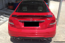 Load image into Gallery viewer, Mercedes Benz W204 C Class/ C63 AMG Coupe RT Style Carbon Fiber Trunk Spoiler - Carbonado Aero
