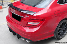 Load image into Gallery viewer, Mercedes Benz W204 C Class/ C63 AMG Coupe RT Style Carbon Fiber Trunk Spoiler - Carbonado Aero