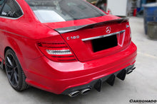 Load image into Gallery viewer, Mercedes Benz W204 C Class/ C63 AMG Coupe RT Style Carbon Fiber Trunk Spoiler - Carbonado Aero