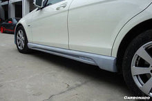 Load image into Gallery viewer, 2008-2014 Mercedes Benz W204 C Class DE Style Side Skirts - Carbonado Aero