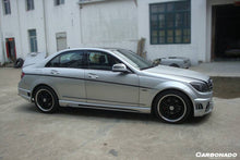 Load image into Gallery viewer, 2008-2014 Mercedes Benz W204 C Class DE Style Side Skirts - Carbonado Aero