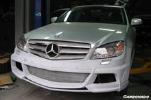 Load image into Gallery viewer, 2008-2013 Mercedes Benz W204 C Class DE Style Front Bumper w/ LED Lights - Carbonado Aero