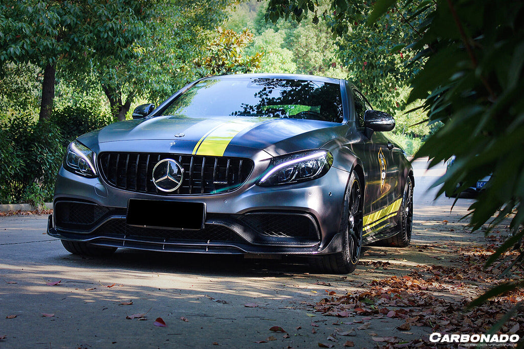 2015-2021 Mercedes Benz W205 C63 & S AMG Coupe BR Style Front Lip