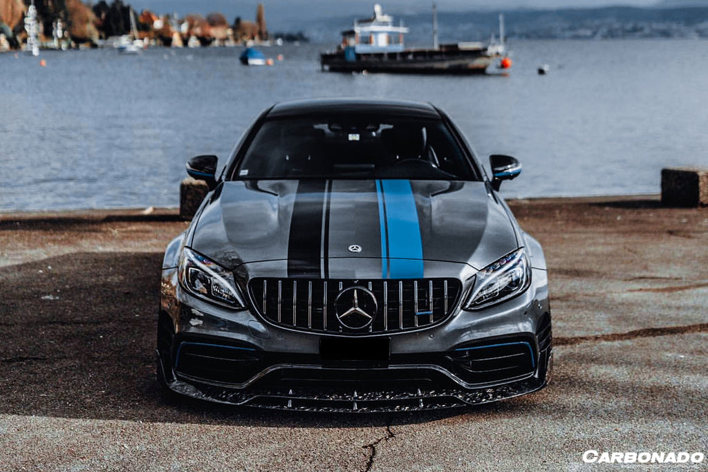 2015-2021 Mercedes Benz W205 C63 & S AMG Coupe BR Style Front Lip