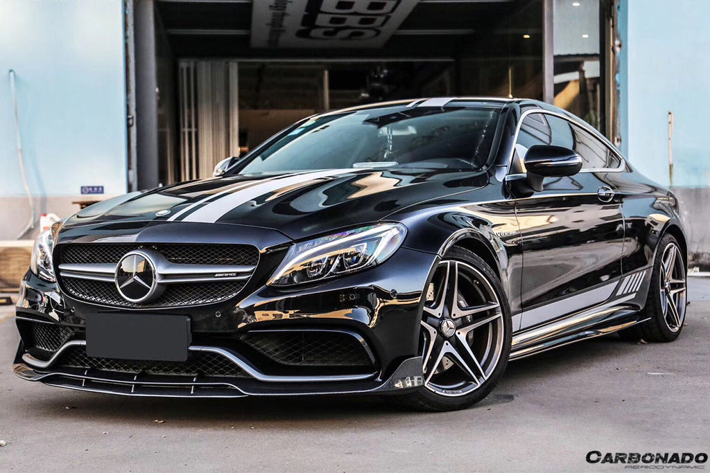 2015-2021 Mercedes Benz W205 C63 & S AMG Coupe BR Style Front Lip