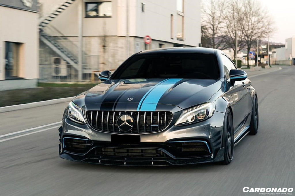 2015-2021 Mercedes Benz W205 C63 & S AMG Coupe BR Style Front Lip