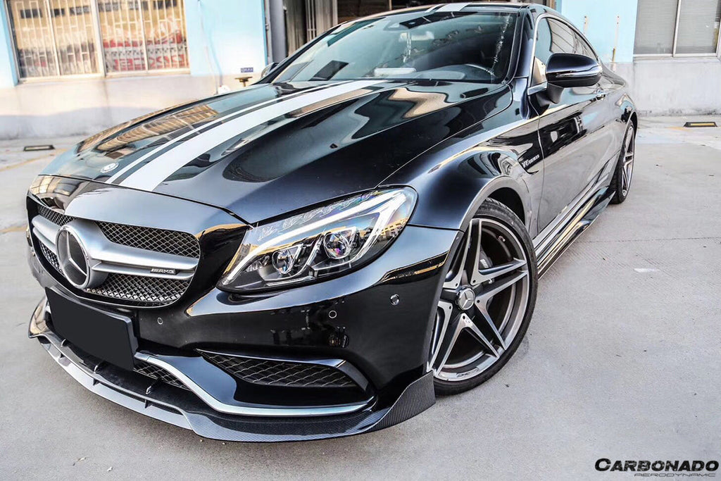 2015-2021 Mercedes Benz W205 C63 & S AMG Coupe BR Style Front Lip