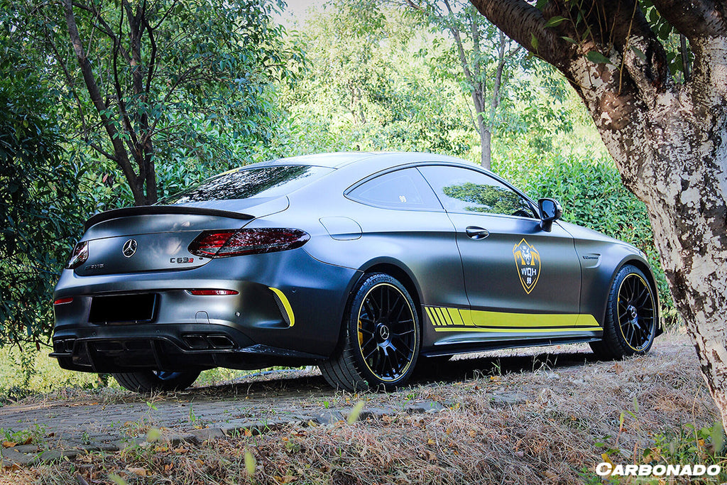 2015-2018 Mercedes Benz W205 C63 S AMG Coupe PS Style Rear Diffuser
